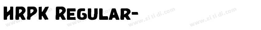HRPK Regular字体转换 HRPK Regular字体转换